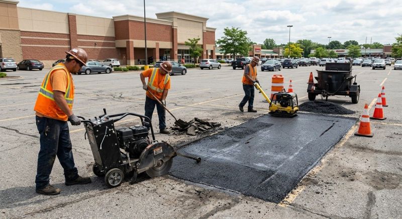 Asphalt Parking Lot Repair in San Diego County, CA