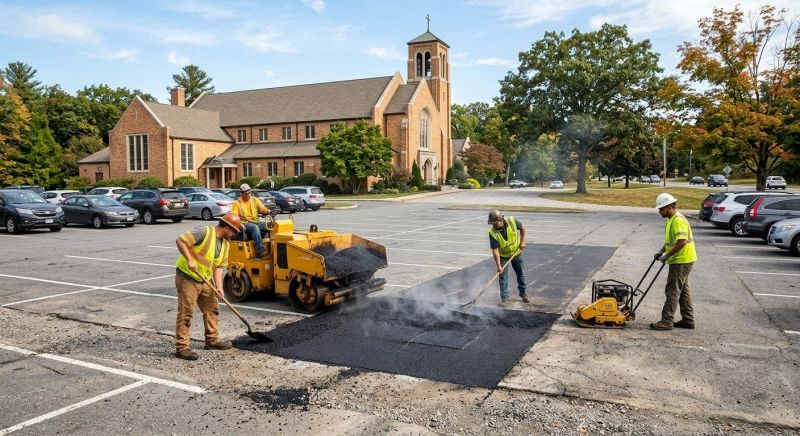 Church Parking Lot Repair in Savannah, GA