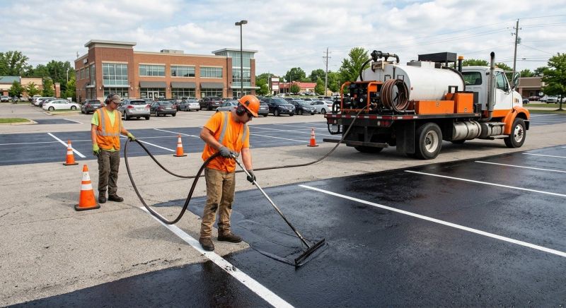 Church Parking Lot Sealcoating in Greenville, SC