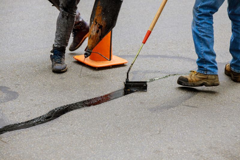 Hot Tar Driveway Sealing